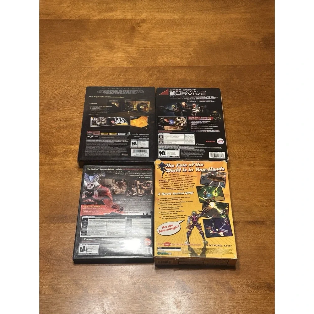 Lot RPG PC Games Deus Ex Human Rev, Dragon Age 2, Mass Effect 2, Freedom Force